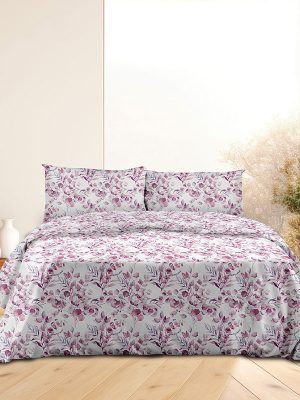 Σετ Σεντόνια Flannel 932 Lila Μονό με λάστιχο(105x205+30) SUNSHINEHOME