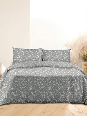 Σετ Σεντόνια Flannel 040 Grey Μονό (160x260) SUNSHINEHOME