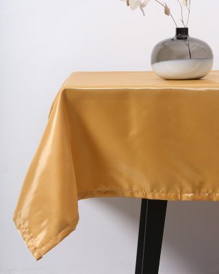 Τραπεζομάντηλο Desmond σε σατέν υφή 2 ατόμων (90x90cm) Χρυσό της Pennie - Image 2