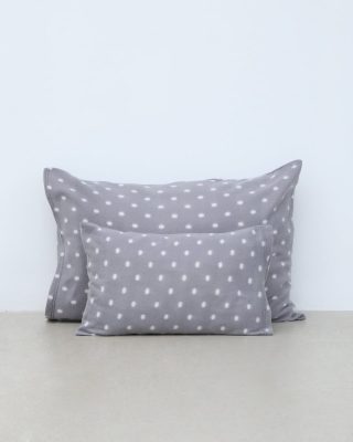 Βρεφική Fleece Γκρι Πουά Μαξιλαροθήκη Firenze 30x45cm 30x45cm Γκρι της Pennie