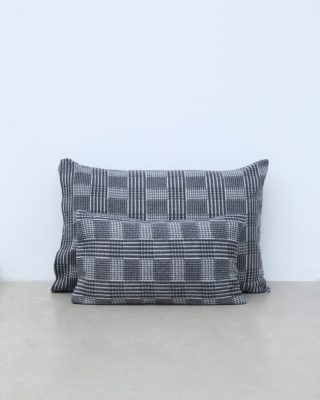 Βρεφική Fleece Pied De Poule Μαξιλαροθήκη Firenze 30x45cm 30x45cm Μαύρο της Pennie