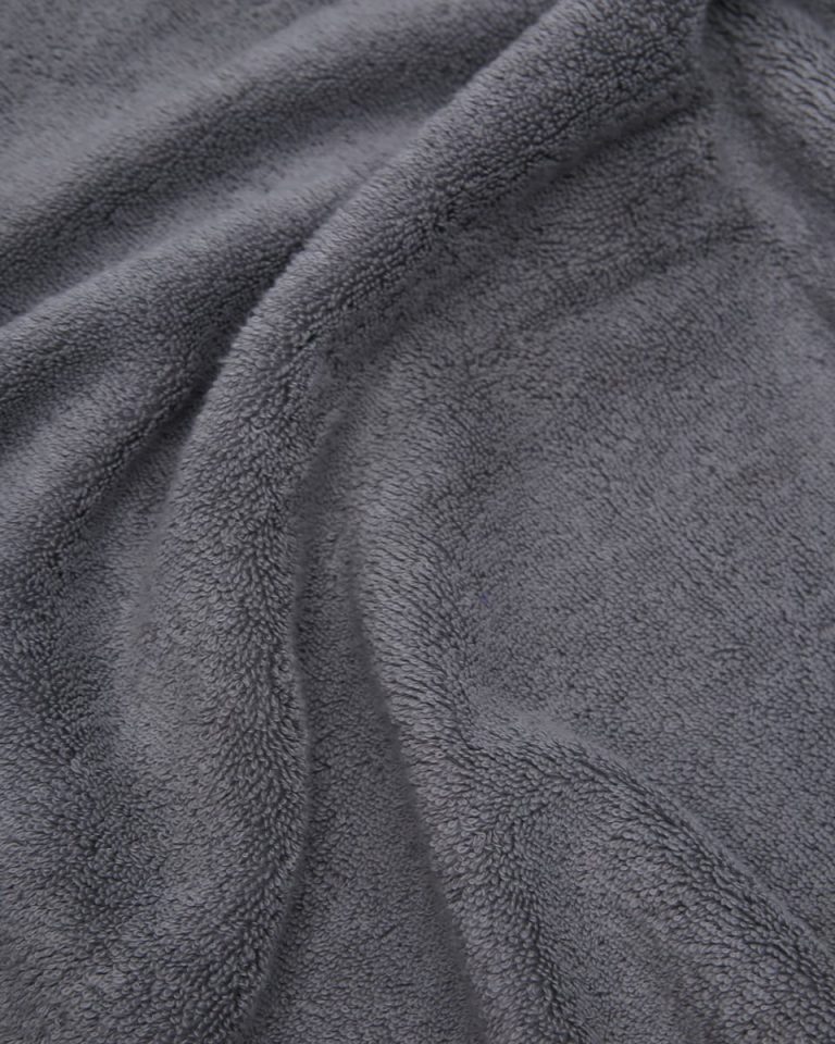 gri-beck-4_1.jpg Βαμβακερή Πετσέτα με Φαρδιά Πικέ Φάσα Capital 700gsm Λαβέτα | 30x30cm Ανθρακί της Pennie - Image 4