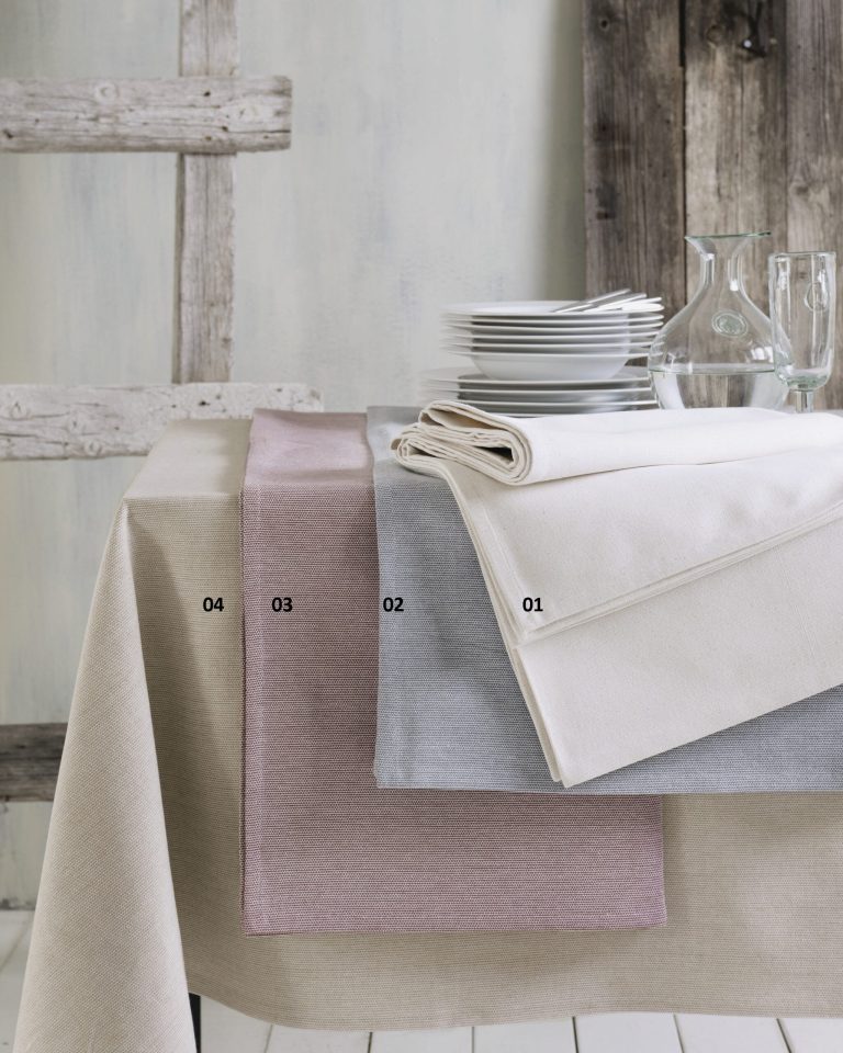 159-scaled-6.jpg BATAVIA - ΤΡΑΠΕΖΟΜΑΝΤΗΛΟ ΓΚΡΙ 140X180 140X180 100% ΒΑΜΒΑΚΙ Rythmos - Image 1