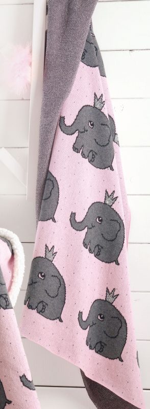 ELEPHANT - ΚΟΥΒΕΡΤΑ ΖΑΚΑΡ 80X100 100% ΒΑΜΒΑΚΙ Rythmos