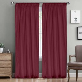 LINO ΚΟΥΡΤΙΝΑ LINE ΜΕ ΤΡΕΣΑ 402 WINE 145X295 100% Πολυέστερ