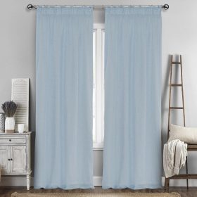 LINO ΚΟΥΡΤΙΝΑ LINE ΜΕ ΤΡΕΣΑ 601 CIEL 145X295 100% Πολυέστερ