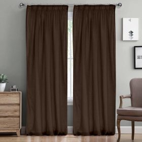 LINO ΚΟΥΡΤΙΝΑ LINE ΜΕ ΤΡΕΣΑ 902 DBROWN 300X295 100% Πολυέστερ