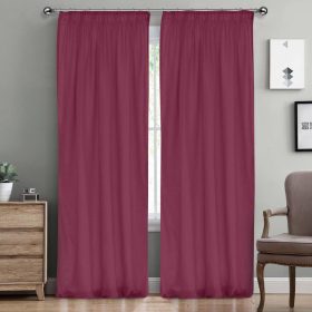 LINO ΚΟΥΡΤΙΝΑ LINE ΜΕ ΤΡΕΣΑ 304 BURGUNDY 300X295 100% Πολυέστερ
