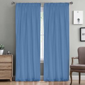 LINO ΚΟΥΡΤΙΝΑ LINE ΜΕ ΤΡΕΣΑ 603 DENIM 300X295 100% Πολυέστερ