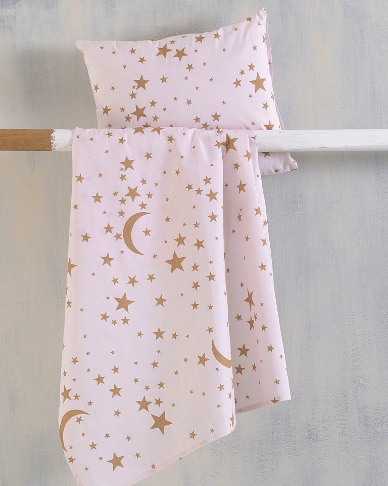 MOONLIGHT ΡΟΖ - ΣΕΤ ΣΕΝΤΟΝΙΑ ΠΑΙΔΙΚΑ 3 ΤΕΜ. ΗΜΙΔΙΠΛΟ (160X260) ΗΜΙΔΙΠΛΟ (160X260) 100% ΒΑΜΒΑΚΙ Rythmos - Image 6