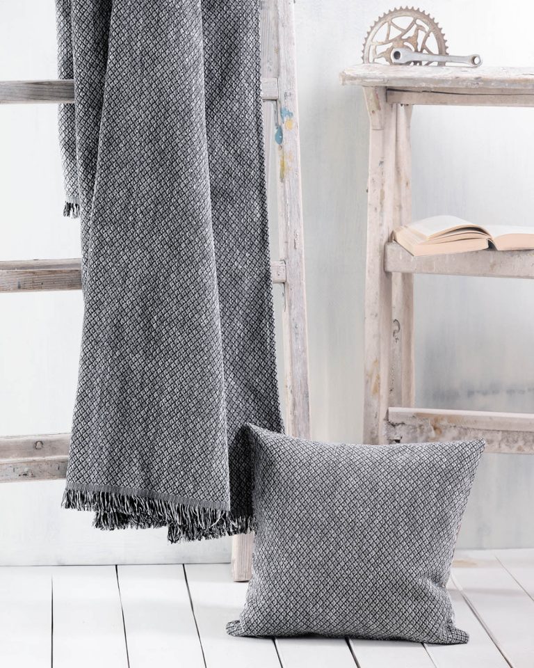 TEMPE ΓΚΡΙ ΜΑΥΡΟ - ΜΑΞΙΛΑΡΟΘΗΚΗ 40X40 50% Chenille acrylic - 25% βαμβάκι - 25% Pol Rythmos - Image 5