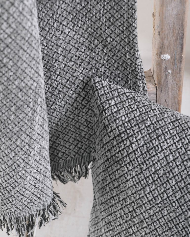 TEMPE ΓΚΡΙ ΜΑΥΡΟ - ΜΑΞΙΛΑΡΟΘΗΚΗ 40X40 50% Chenille acrylic - 25% βαμβάκι - 25% Pol Rythmos - Image 3