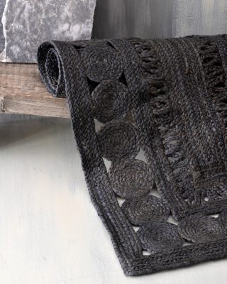 TAHOE - ΧΑΛΑΚΙ ΜΑΥΡΟ 120X180 120X180 IN JUTE NATURAL Rythmos