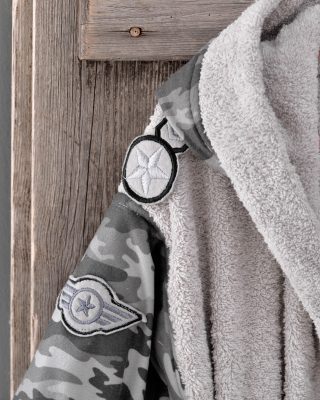 ARMY - ΜΠΟΥΡΝΟΥΖΙ ΠΑΙΔΙΚΟ ΜΕ ΚΟΥΚΟΥΛΑ ΜΠΛΕ 3-4 3-4 100% ΒΑΜΒΑΚΙ Rythmos - Image 5