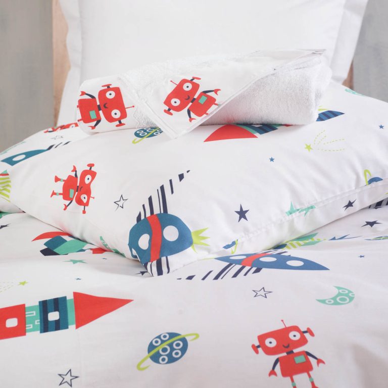 ASTRONIO - ΣΕΤ ΠΑΠΛΩΜΑ ΠΑΙΔΙΚΟ ΗΜΙΔΙΠΛΟ (160X240) 100% ΒΑΜΒΑΚΙ Rythmos - Image 3