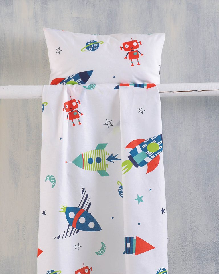 ASTRONIO - ΣΕΤ ΚΟΥΒΕΡΛΙ ΠΑΙΔΙΚΟ ΗΜΙΔΙΠΛΟ (160X240) 100% ΒΑΜΒΑΚΙ Rythmos - Image 4