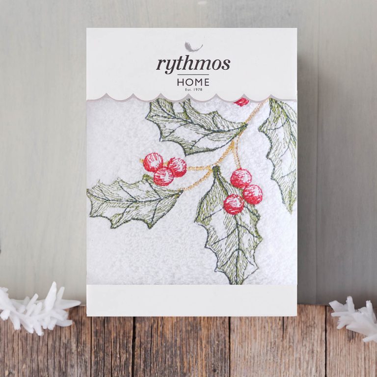 christmasivy_white_50x90-2.jpg CHRISTMAS TERRY GIFT SET (3 ΓΚΙ) ΚΟΚΚΙΝΟ ΠΡΟΣΩΠΟΥ (50X90) ΠΡΟΣΩΠΟΥ (50X90) 100% ΒΑΜΒΑΚΙ Rythmos - Image 3