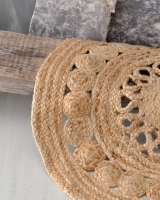 COUGAR - ΧΑΛΑΚΙ ΜΠΕΖ 70cm 70cm IN JUTE NATURAL Rythmos - Image 5