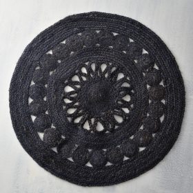 COUGAR - ΧΑΛΑΚΙ ΜΠΕΖ 70cm 70cm IN JUTE NATURAL Rythmos - Image 2