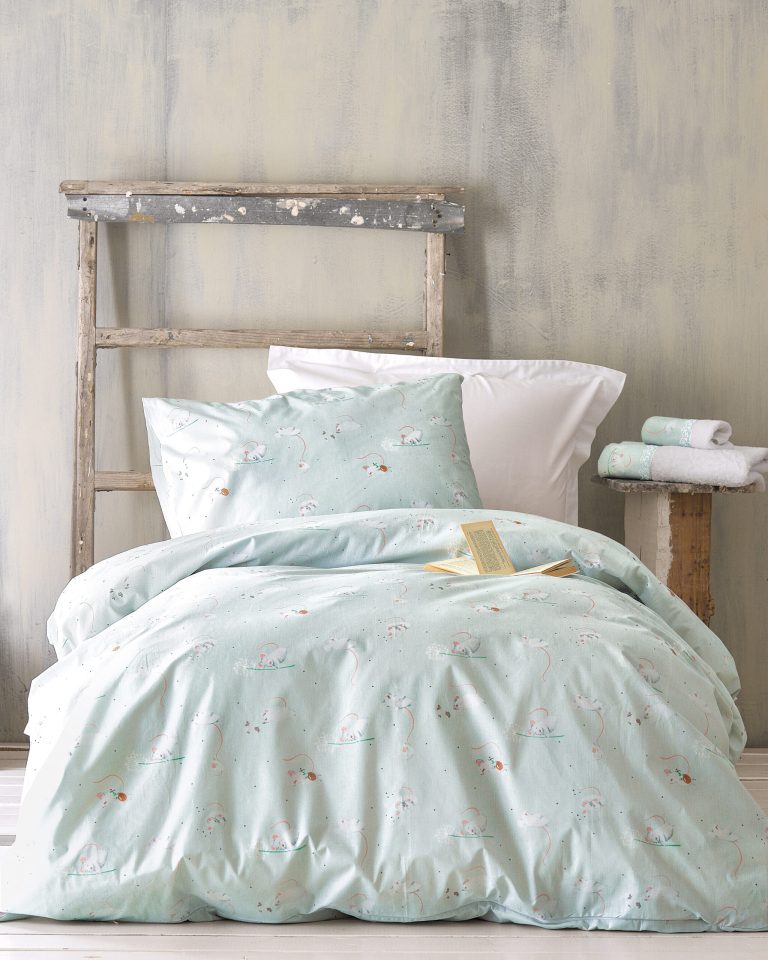 JEROM ΑΚΟΥΑ - ΣΕΤ ΠΑΠΛΩΜΑΤΟΘΗΚΗ ΒΡΕΦΙΚΗ 2 ΤΕΜ. 110Χ160 100% ΒΑΜΒΑΚΙ Rythmos - Image 2