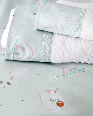 JEROM ΑΚΟΥΑ - ΠΑΠΛΩΜΑ ΒΡΕΦΙΚΟ 110X150 100% ΒΑΜΒΑΚΙ Rythmos - Image 4