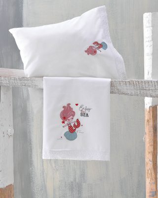 LITTLE MERMAID - ΣΕΤ ΣΕΝΤΟΝΙΑ ΒΡΕΦΙΚΑ 3 ΤΕΜ. KENTHMA 100X160 100% ΒΑΜΒΑΚΙ Rythmos