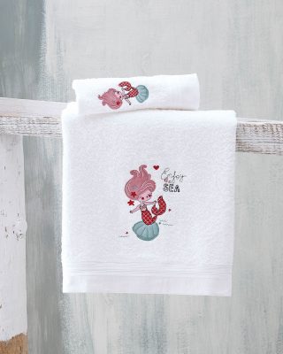 LITTLE MERMAID - ΣΕΤ ΣΕΝΤΟΝΙΑ ΒΡΕΦΙΚΑ 3 ΤΕΜ. KENTHMA 100X160 100% ΒΑΜΒΑΚΙ Rythmos - Image 2