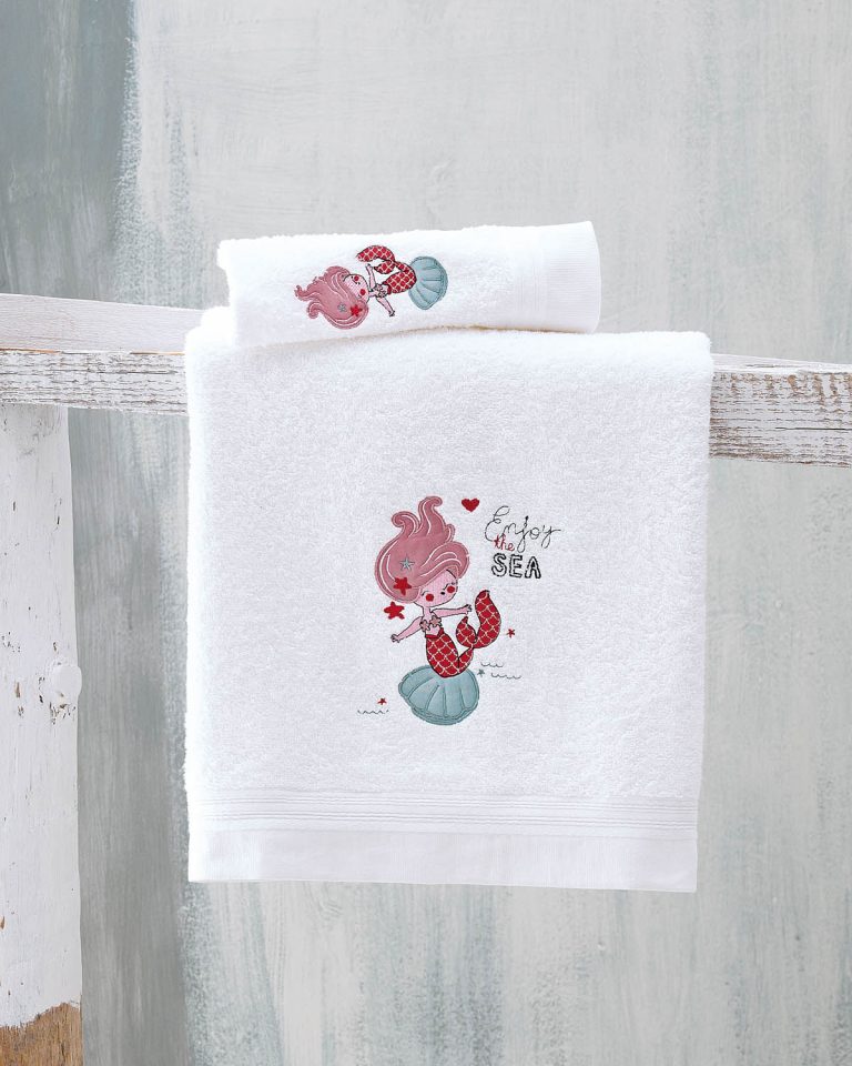 LITTLE MERMAID - ΣΕΤ ΣΕΝΤΟΝΙΑ ΒΡΕΦΙΚΑ 3 ΤΕΜ. KENTHMA 100X160 100% ΒΑΜΒΑΚΙ Rythmos - Image 2