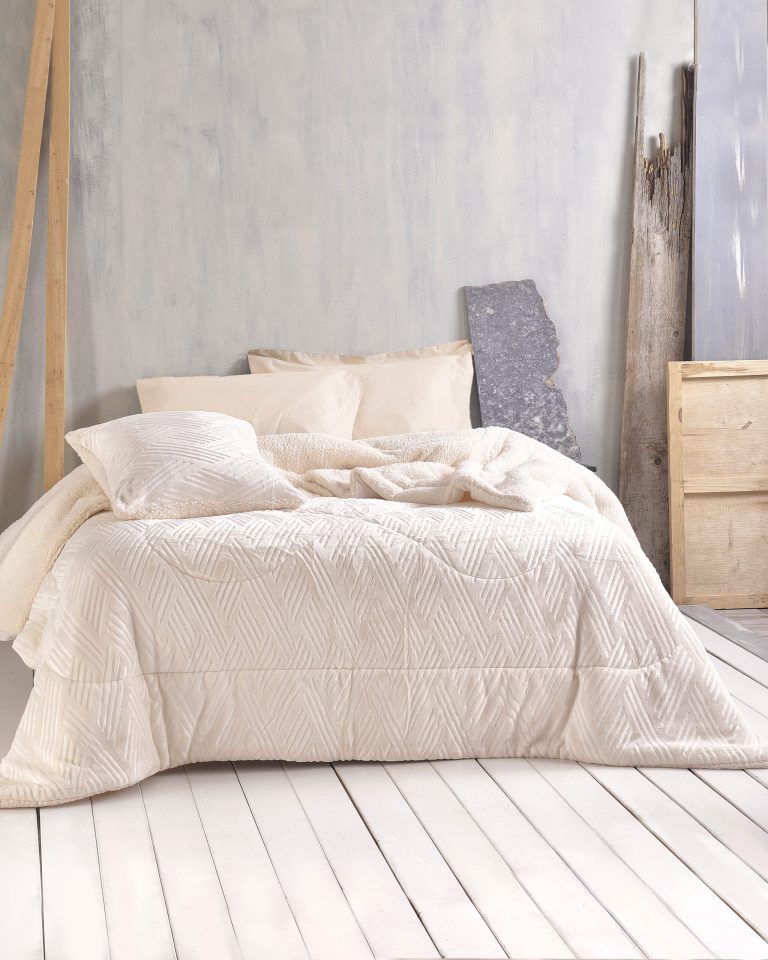 LOTUS ΕΚΡΟΥ - ΚΟΥΒΕΡΤΟΠΑΠΛΩΜΑ ΗΜΙΔΙΠΛΟ (160Χ220) ΗΜΙΔΙΠΛΟ (160Χ220) Rythmos - Image 1