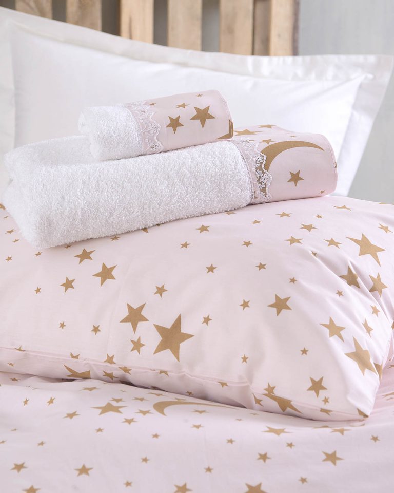 MOONLIGHT ΡΟΖ - ΣΕΤ ΠΑΠΛΩΜΑΤΟΘΗΚΗ DIVA ΗΜΙΔΙΠΛΟ (160X250) ΗΜΙΔΙΠΛΟ (160X250) 100% ΒΑΜΒΑΚΙ Rythmos - Image 3