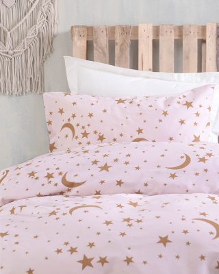 MOONLIGHT ΡΟΖ - ΣΕΤ ΣΕΝΤΟΝΙΑ ΠΑΙΔΙΚΑ 3 ΤΕΜ. ΗΜΙΔΙΠΛΟ (160X260) ΗΜΙΔΙΠΛΟ (160X260) 100% ΒΑΜΒΑΚΙ Rythmos - Image 2