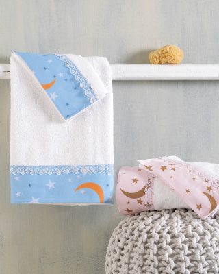 MOONLIGHT ΡΟΖ - ΣΕΤ ΠΑΠΛΩΜΑΤΟΘΗΚΗ ΒΡΕΦΙΚΗ 2 ΤΕΜ. 110Χ160 100% ΒΑΜΒΑΚΙ Rythmos - Image 5