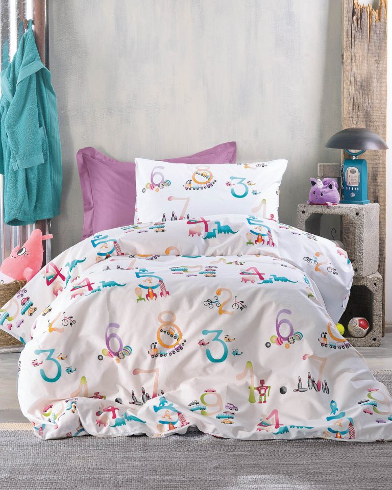 NUMBERS - ΣΕΤ ΣΕΝΤΟΝΙΑ ΠΑΙΔΙΚΑ 3 ΤΕΜ. ΗΜΙΔΙΠΛΟ (160X260) ΗΜΙΔΙΠΛΟ (160X260) 100% ΒΑΜΒΑΚΙ Rythmos - Image 1