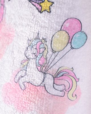 PINK UNICORN - ΣΕΤ ΚΑΠΑ-ΓΑΝΤΑΚΙ ΒΡΕΦΙΚΗ ΣΕ ΣΑΚΟΥΛΑ ΣΕ ΣΑΚΟΥΛΑ 100% ΒΑΜΒΑΚΙ Rythmos - Image 3