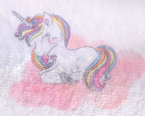 PINK UNICORN - ΣΕΤ ΚΑΠΑ-ΓΑΝΤΑΚΙ ΒΡΕΦΙΚΗ ΣΕ ΚΟΥΤΙ ΣΕ ΚΟΥΤΙ 100% ΒΑΜΒΑΚΙ Rythmos - Image 4