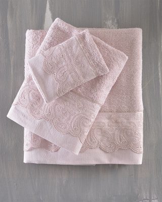 ANIKA - ΣΕΤ ΠΕΤΣΕΤΕΣ 3ΤΕΜ. ΡΟΖ ΣΕΤ 3 ΤΕΜΑΧΙΩΝ (30X50, 50X90, 80X150) ΣΥΣΚΕΥΑΣΙΑ ΚΟΥΤΙΟΥ 100% ΒΑΜΒΑΚΙ Rythmos