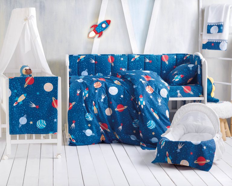 SPACE ODYSSEY - ΠΑΠΛΩΜΑ ΒΡΕΦΙΚΟ 110X150 100% ΒΑΜΒΑΚΙ Rythmos - Image 1