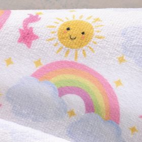 YELLOW RAINBOW - ΣΕΤ ΚΑΠΑ-ΓΑΝΤΑΚΙ ΒΡΕΦΙΚΗ ΣΕ ΚΟΥΤΙ ΣΕ ΚΟΥΤΙ 100% ΒΑΜΒΑΚΙ Rythmos - Image 3