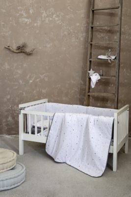 Σετ Σεντόνια Κούνιας Nene - Gray της Nima Bebe 100% Jersey Cotton Κούνιας (2 x 120x170 + 1 Μαξιλαροθήκη 30x40)