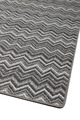 Ψάθινο χαλί Breeze 191/98 Μπεζ σκούρο-γκρι Zik Zak - 1,40x2,00 Colore Colori
