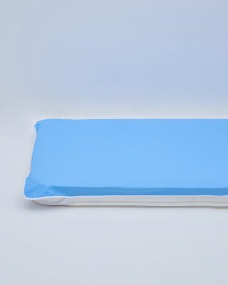 Αδιάβροχο Αντιαλλεργικό Επίστρωμα με Τιράντες Clinica Υπέρδιπλη (160x200cm) Σιέλ της Pennie