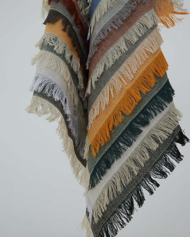 Μονόχρωμη Πετσέτα Φαγητού με Κρόσσι Estoril 53x53cm 53x53cm Ανθρακί της Pennie - Image 2