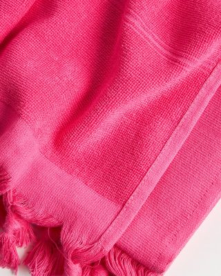 Βαμβακερή Πετσέτα Θαλάσσης Διπλής Όψης με Κρόσσια Klima σε 8 Αποχρώσεις 90x140cm Θαλάσσης | 90x170cm Φούξια της Pennie - Image 3