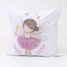 Μαξιλάρι Διακοσμητικό Printed Fantasia 45 x 45 cm  100% Βαμβάκι Λευκό BOREA