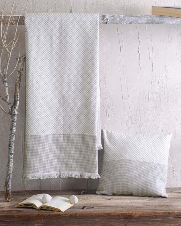 OMBRE ΓΚΡΙ- ΜΑΞΙΛΑΡΟΘΗΚΗ 40X40 80% ΒΑΜΒΑΚΙ - 20% ΠΟΛΥΕΣΤΕΡΑΣ Rythmos - Image 3