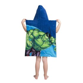 Παιδικό Πόντσο Βαμβακερό Βελούδινο Avengers 320gsm 50 x 115 cm  100% Βαμβακερό Μπλε BOREA - Image 3