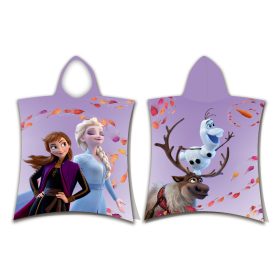 Παιδικό Πόντσο Βαμβακερό Βελούδινο Frozen 320gsm 50 x 115 cm  100% Βαμβακερό Λιλά BOREA
