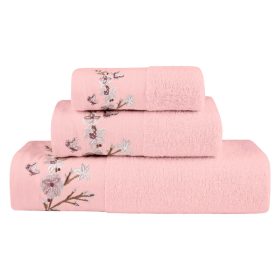 Πετσέτες Σετ 3ΤΜΧ Cherry Blossom 70 x 140 / 50 x 90 / 30 x 50 cm  100% Βαμβάκι Φυστικί BOREA - Image 6