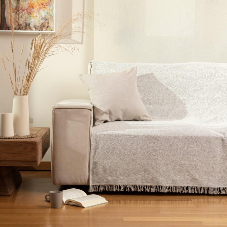 Ριχτάρι Βαμβακερό Πολυθρόνας Forest 180 x 180 cm  100% Βαμβάκι Μπλε BOREA - Image 13