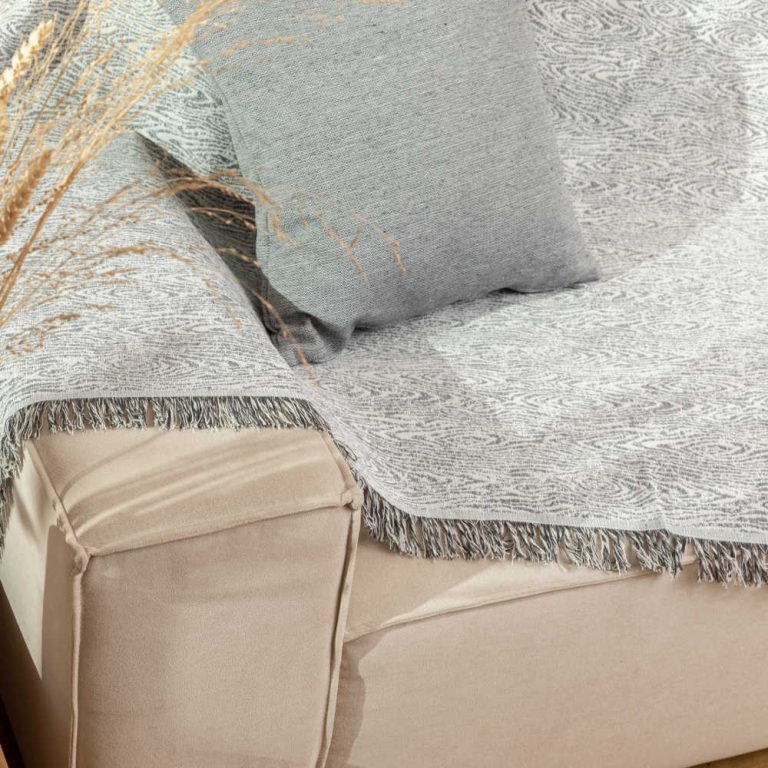 Ριχτάρι Βαμβακερό Πολυθρόνας Forest 180 x 180 cm  100% Βαμβάκι Μωβ BOREA - Image 11